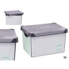 Kipit Caja Plástico Home 22L con Asa Gris 29 x 23.5 x 39 cm (Set de 12) Precio: 63.58999999. SKU: S3611123