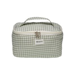 Neceser de Viaje Versa Vichy Verde Poliéster Textil 12 x 12 x 20 cm