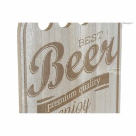 DKD Home Decor Decoración de Pared Loft Natural MDF Cerveza Chapas 1 x 55 x 25 cm