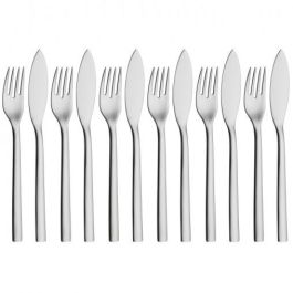 WMF 1291506046 Set de Cubiertos de Pescado Nuova, Acero Inoxidable Cromargan, 12 Piezas Precio: 63.69000044. SKU: B1CANPRMJJ