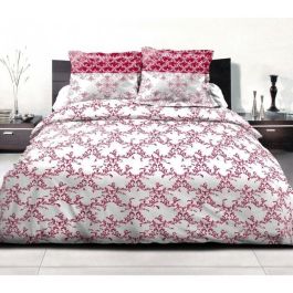 Juego nórdico 220x240 cm HOME LINGE PASSION FRISE: Funda nórdica + 2 fundas de almohada - 100% Algodón 57 hilos - Burdeos Precio: 43.49999973. SKU: B12WLKYQ76