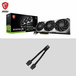 Vga MSI Rtx 4070 Super 12G Ventus 3X Oc,Nv,Rtx4070Super,12Gb,Gddr6X,192Bit,3Dp+1Hdmi,Torx Fan 4.0,3 Ventiladores