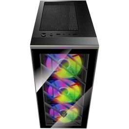 FSP Midi Tower CMT192 RGB Negro ATX, Micro ATX, Mini-ITX, SPCC, Vidrio Templado, Multi Color Iluminación