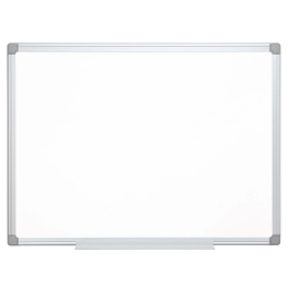 Q-connect Pizarra Blanca Lacada Magnética Marco Aluminio 60x45 cm