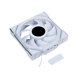 LIAN LI Ventilador para PC UNI FAN SL120 Wireless ARGB Blanco - 120mm, Control Inalámbrico 2.4GHz, 40 LEDs, FDB, hasta 2000 RPM, 64 CFM, Software L-Connect 3, 1 Unidad