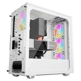 Be Quiet! Pure Base 501 LX White Midi Tower con Ventana y RGB, Carcasa PC ATX, Micro ATX, Mini-ATX Blanca