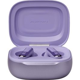 JBL JBLLIVEFLEX3PUR Auriculares True Wireless Live Flex 3 con Cancelación Ruido Adaptativa, Sonido Espacial, Estuche Carga Inteligente, 50h Batería, Púrpura