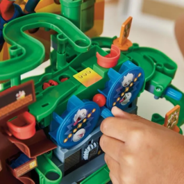 Epoch Adventure Game DX Juego de Mesa Completa las 7 pruebas con tu bola y gana contra Magikoopa