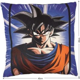 Dragon Ball Z AAAWI32489 - Cojín Doble Cara Cuadrado de Microfibra - Goku y Vegeta - 40 x 40 cm