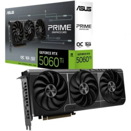 Asus Tarjeta Gráfica Prime GeForce RTX 5060 Ti OC Edition 16GB GDDR7 PRIME-RTX5060TI-O16G Precio: 545.49999966. SKU: B1HDTYJM7D