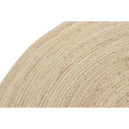 DKD Home Decor Alfombra Balines Yute Natural 200x200x1.5 cm Hecha a Mano