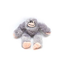 Iwa Peluches para Perros S Mono Gris con Sonido y Cuerda