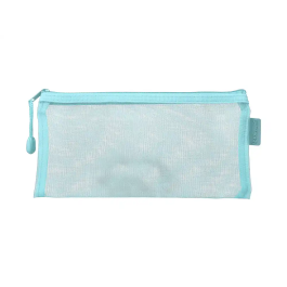 Liderpapel Bolsa Zipper Bag Poliester Transpirable Multiusos 230x115 mm Azul Pastel
