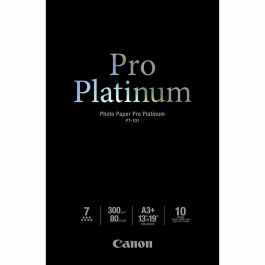 Canon 2768B018 Papel Fotográfico PT-101 Photo Paper Pro Platinum 300g/m² A3+ 10 Hojas Canon 2768B018 Papel Fotográfico PT-101 Photo Paper Pro Platinum 300g/m² A3+ 10 Hojas Precio: 44.5900004. SKU: B12EASN2NX