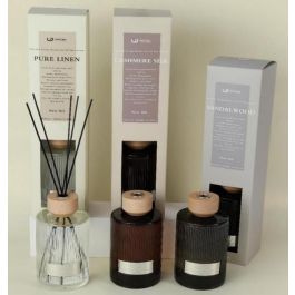 DKD Home Decor Item Home Ambientador Mikado Ambar Negro 11 x 47 x 11 cm 1000 ml