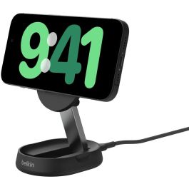Belkin BOOST CHARGE PRO Qi2 15W Cargador Inalámbrico Magnético Negro, Carga Rápida para Smartphones, 1.5m