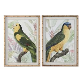 Cuadro Tropical DKD Home Decor Verde Amarillo 2.5 x 70 x 50 cm (2 Unidades) Precio: 102.69000049. SKU: B13LN4X94D