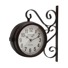 Reloj de Estación Antiquitè Versa, 9x36 cm, Metal, Maquinaria Ostar (2 Unidades)