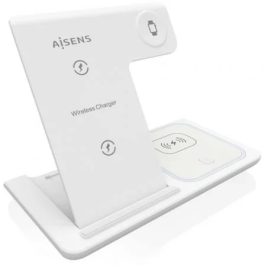Aisens Cargador Inalámbrico USB-C 3 en 1 15W Móvil, Apple Watch, Auriculares con Estuche de Carga, Blanco Precio: 13.50000025. SKU: B1BAZA3833