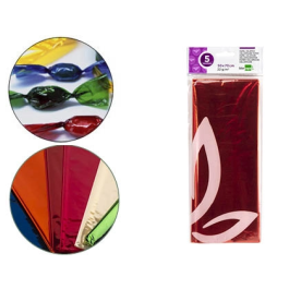 Liderpapel Papel Celofan 50x70 cm Naranja 22g/m2 Bolsa 5 Hojas Precio: 3.50000002. SKU: B159RAYPYD