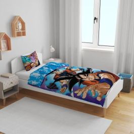 Dragon Ball Z Juego de Cama Son Goku vs Goku Rosé Microfibra 140 x 200 cm + 1 Funda Almohada 63 x 63 cm
