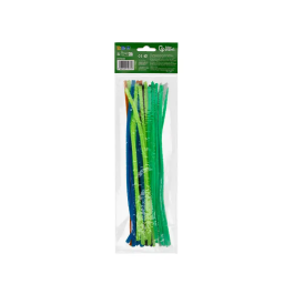 Liderpapel Limpiapipas de Chenilla 30 cm Colores Mate Surtidos Bolsa 30 Unidades