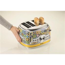 Ariete 156 POSITANO Tostador 4 Ranuras con Funciones Descongelar, Recalentar y Cancelar, 6 Niveles de Tueste, Bandeja Recogemigas