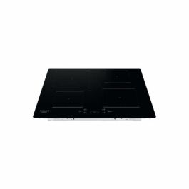 Hotpoint HQ5660SNE Placa de inducción de 60 cm, 4 fuegos, 7200W, 4 boosters (1 de 3kW), 9 niveles, temporizador, vidrio negro