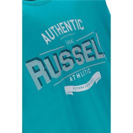 Camiseta de Manga Corta Hombre Russell Athletic A30081-L6 146 Aguamarina (M)