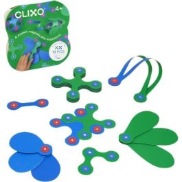 Juego de construcción magnético - GIPSY TOYS - Itsy CLIXO - 18 piezas - Azul/verde - A partir de 4 años