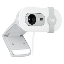 Logitech Webcam Brio 100 Blanco Full HD 1080p USB Plug and Play con Tapa de Privacidad Integrada