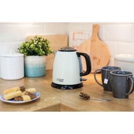 Russell Hobbs Hervidor Mini Colours Plus+ Crema 1L - Ahorro Energía, Diseño Compacto - 24994-70 Russell Hobbs Hervidor Mini Colours Plus+ Crema 1L - Ahorro Energía, Diseño Compacto - 24994-70