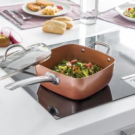 Set de Sartén Multifunción 5 en 1 Copper Coppans InnovaGoods 4 Piezas Set de Sartén Multifunción 5 en 1 Copper Coppans InnovaGoods 4 Piezas