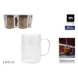 La Mediterranea Set 2 Tazas Boro Lisas 470 ml (18 Unidades)