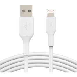 Cable USB a Lightning Belkin CAA001BT1MWH Blanco 1 m Precio: 20.59000009. SKU: B1J6M4833L
