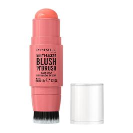 Rimmel London Multi-Tasker Blush 'n' Brush Stick - Rubor en Barra con Brocha Integrada #100-Cotton Candy, 8 gr