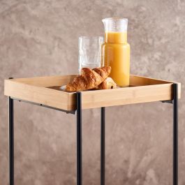 Day Mesa Camarera 45X38 con Freno en Ruedas, Altura 58.5 cm, 2 Bandejas 45x34 cm