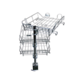 Q-connect Bandeja con Soporte Giratorio, 3 Bandejas Metálicas Cromadas, Giro 360°, Metal, Cromada, 275x90x370 mm Precio: 50.49999977. SKU: BIX20909