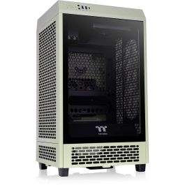 Thermaltake Tower 200 Mini Torre PC Verde con Soporte para Discos Duros 2.5/3.5 pulgadas y Ventiladores 120/140 mm
