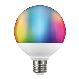 Muvit Bombilla Inteligente LED Multicolor Globo E27 10W, WiFi, Compatible con Alexa y Google Home