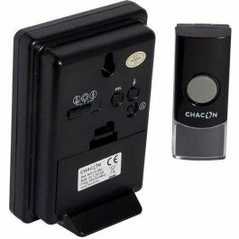 Chacon Timbre Inalámbrico para puerta, fácil de instalar, con amplio alcance de 80 metros y 32 melodías seleccionables.