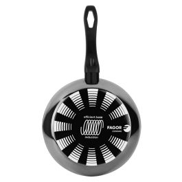 Fagor Sartén Indutherm Ø26 cm Negra Acero AISI 430, Antiadherente Xylan Plus, Apta Todo Tipo de Fuegos