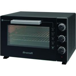 BRANDT FC469MUB - Mini-Horno 46 litros - 1800W - Multifunción - Termostato regulable 230°C - Temporizador 120min - Aluminio - Negro BRANDT FC469MUB - Mini-Horno 46 litros - 1800W - Multifunción - Termostato regulable 230°C - Temporizador 120min - Aluminio - Negro