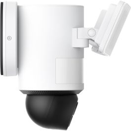 EUFY Floodlight E340 Cámara de Seguridad Exterior con Cable, Giro 360°, Doble Cámara, 2000 Lúmenes, Visión Nocturna, Activada por Movimiento, Wi-Fi