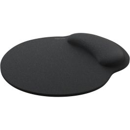 Speedlink VELLU Alfombrilla de Ratón Ergonómica con Reposamuñecas de Espuma de Memoria, Superficie Textil, Color Negro