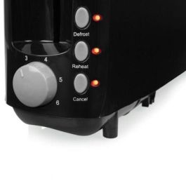 Tristar BR-1059PR Tostador Ranura Larga 900W Negro 2 Rebanadas, 6 Ajustes, Descongelar, Recalentar, Cancelar, Bandeja Recogemigas Tristar BR-1059PR Tostador Ranura Larga 900W Negro 2 Rebanadas, 6 Ajustes, Descongelar, Recalentar, Cancelar, Bandeja Recogemigas