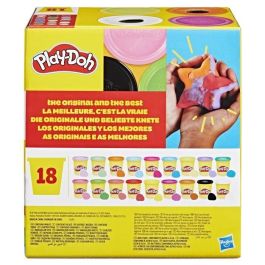 Play-Doh G0522 Pack de 18 Botes de Plastilina de Colores Surtidos para Modelar - Juguete Creativo y Educativo para Desarrollo Psicomotriz, Edad +2 Años