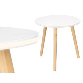 Giftdecor Mesa Auxiliar de Madera con Luz LED Blanca 40x40x40 cm (Set de 6) Precio: 109.73127. SKU: B1FSP5DZXJ