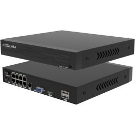 Foscam FNA108E-T4-2T Kit de Cámaras de Vigilancia 4K con Grabador, 4 Cámaras, Negro