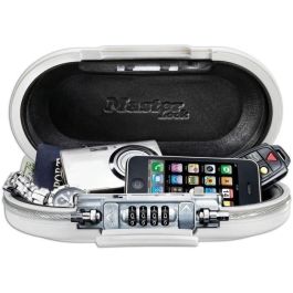 MASTER LOCK Mini baúl de viaje portátil con cable de seguridad - Blanco MASTER LOCK Mini baúl de viaje portátil con cable de seguridad - Blanco